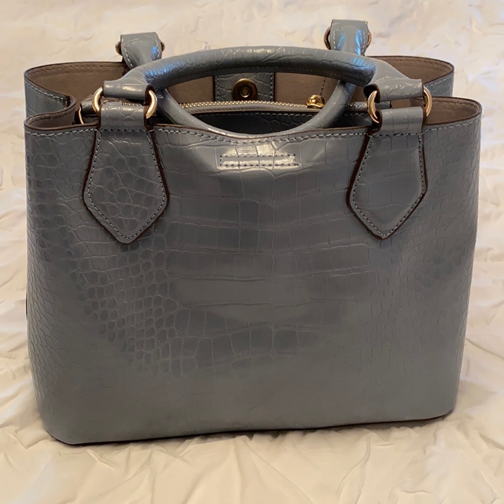 Baby Blue Snakeskin Purse